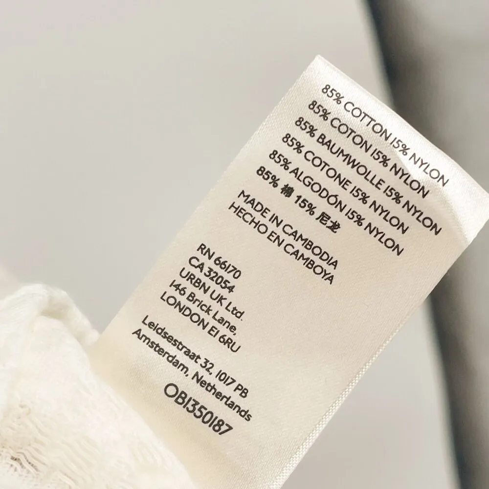 Free People Lace Ruched Love Her Tank Top Cami Ivory White Gardenia - Image 12