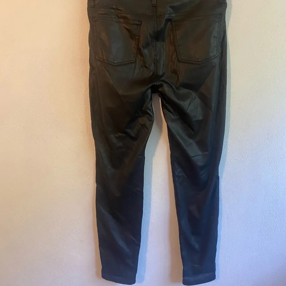 Eileen Fisher black faux leather pants size 12 - Image 3