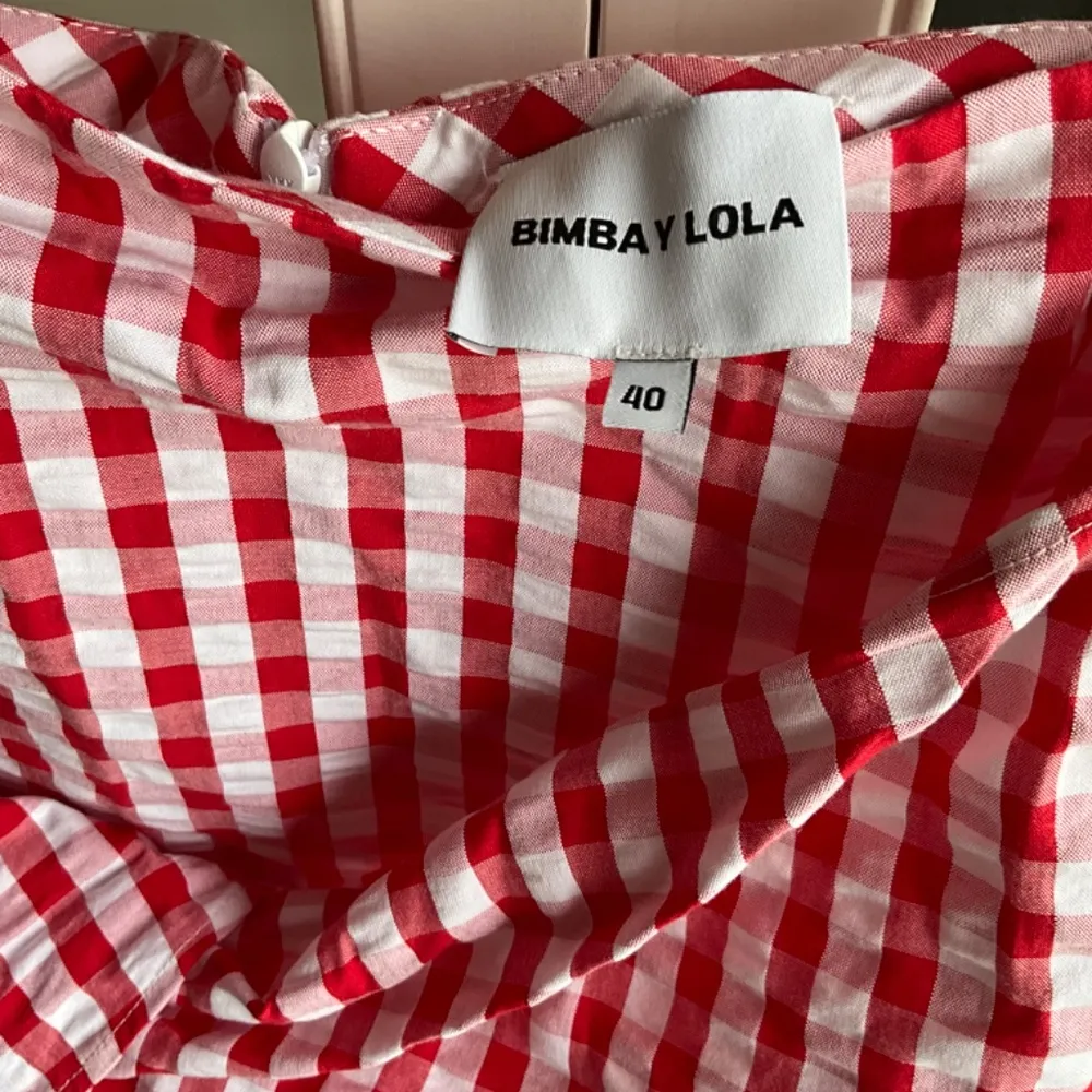 Bimba y Lola Red Plaid Skirt sz 40(S) - Image 3