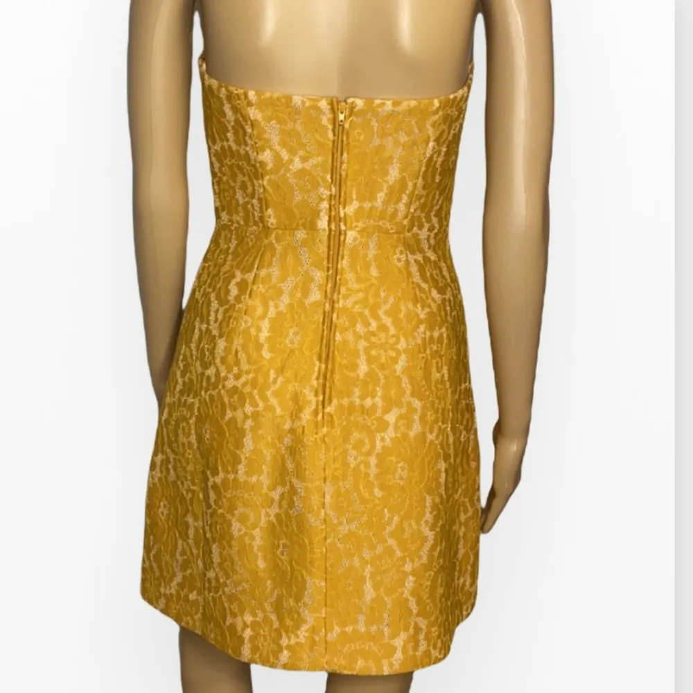 Keepsake Every Way Lace Mini Dress,S Yellow - Image 9