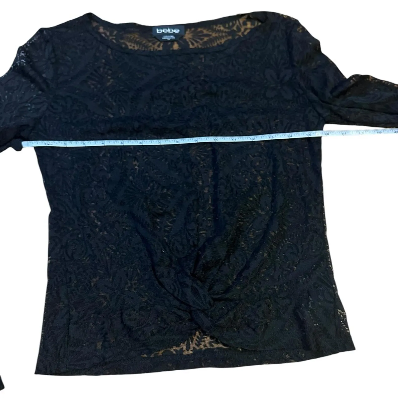 Bebe  sheer black lace - Image 5