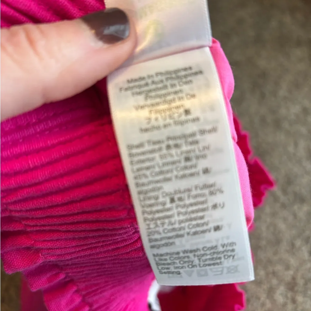 NWT J. Crew Lined Linen Blend Pink Skirt - Image 5