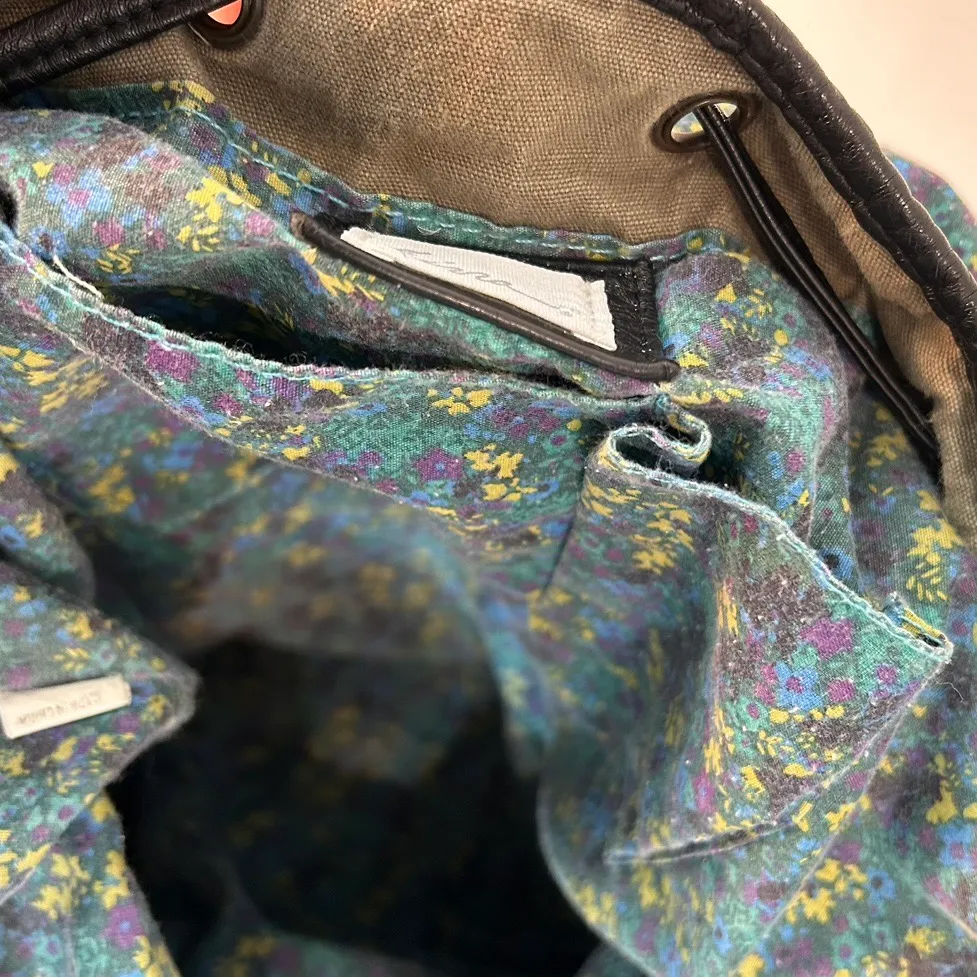 Kirra Pac-sun Backpack Shoulder Bag Satchel Y2K Brown Cotton Floral Floral  - Image 13