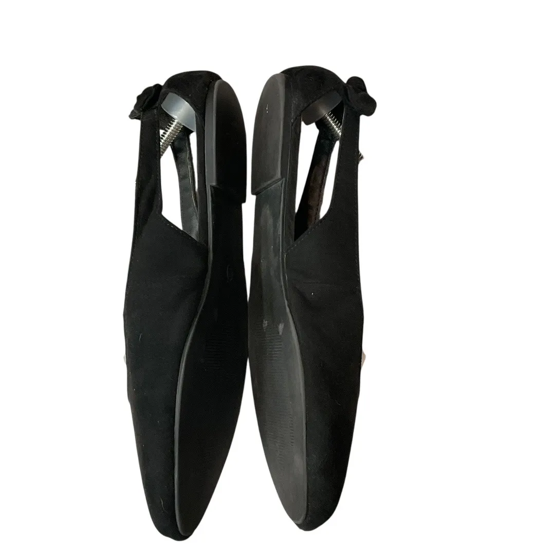 Torrid Womens Black Faux Suede Pointed Toe Slingback Ballet Flats Shoes Size 12W - Image 5
