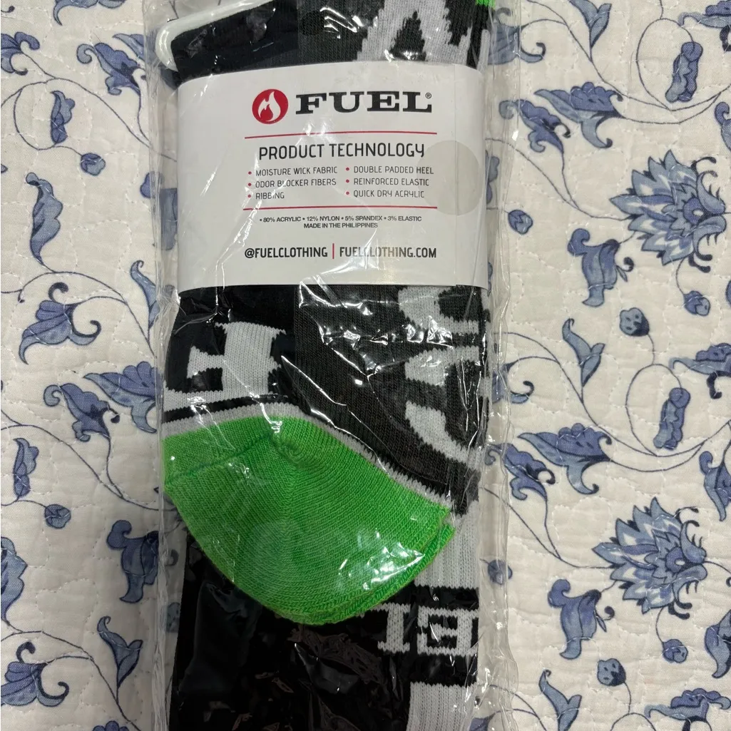 Fuel brand ladies below knee socks Black - Image 3