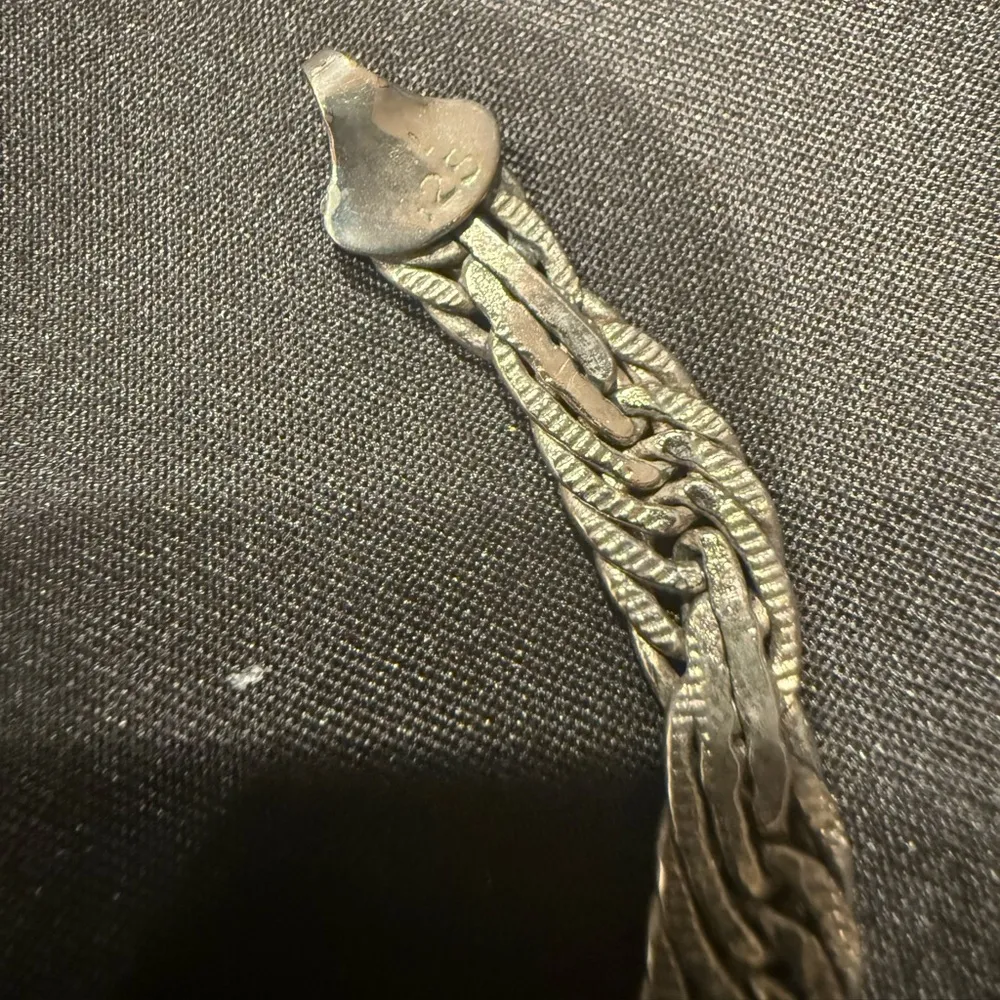 Amazing Vintage Multi Woven Sterling Silver Bracelet from Mexico - Image 12