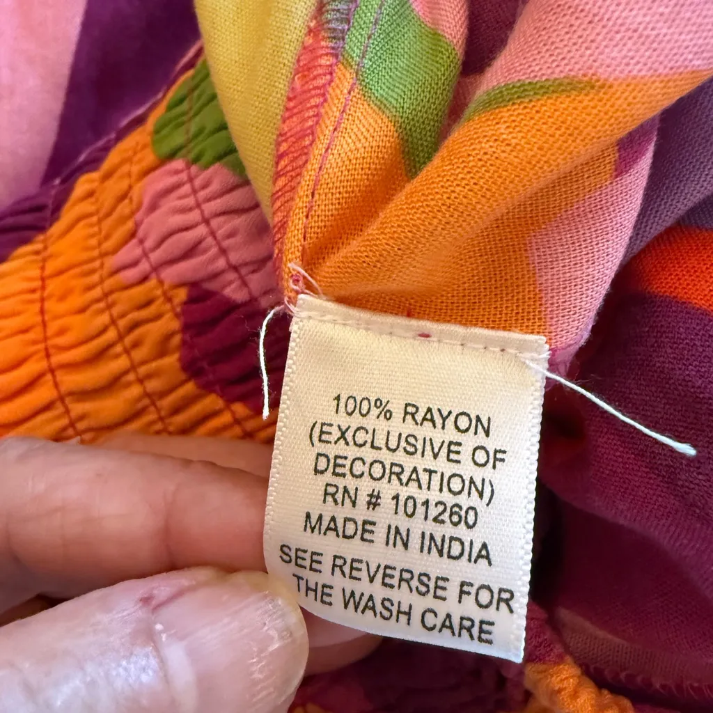 Colorful palazzo pants Pink Size L - Image 8