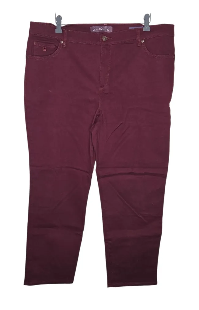 Gloria Vanderbilt Amanda High Rise Taper Leg Denim Jeans Size 18w - Image 1