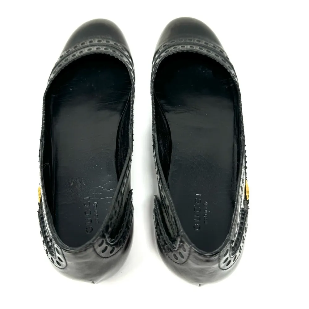 leather ballet flats, made in Italy, size 39 - Image 8