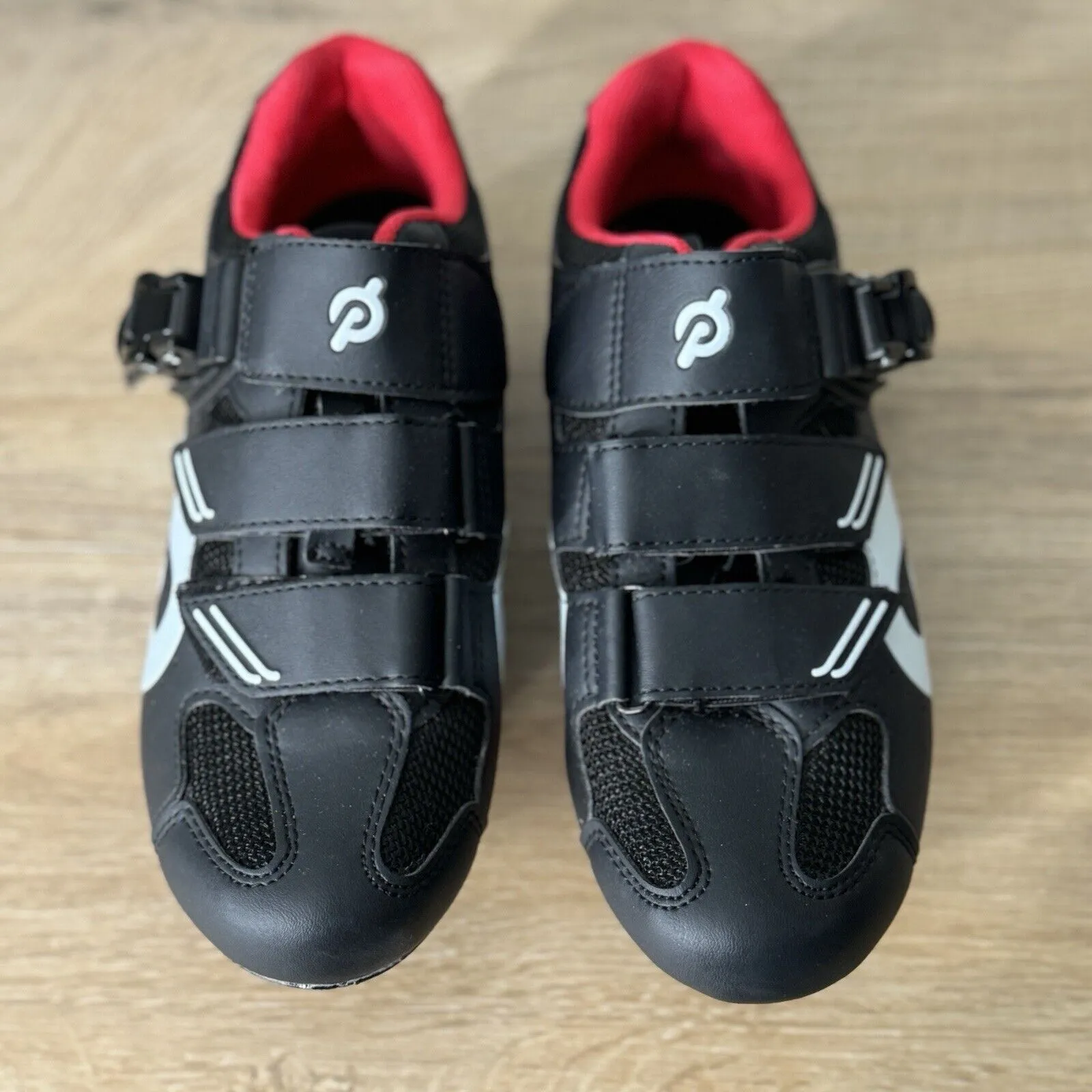 Peloton Shoes Womens 7 38 Black Red Cycling Shoes Bike Cleats Biking‎ Spinning - Image 4