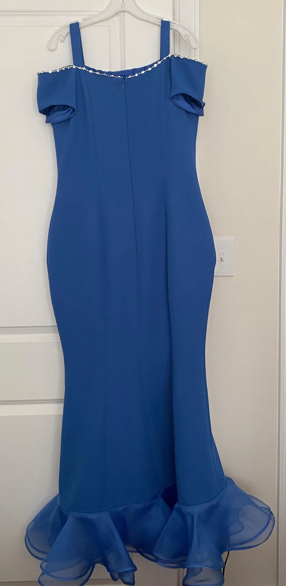 Brilliant Blue Van Cleve Mother Of The Groom Dress Size 14 - Image 5