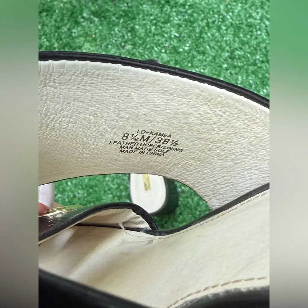 Louise et Cie Women's Kamea Grommet Embellished Black Sandals Size 8.5 - Image 13