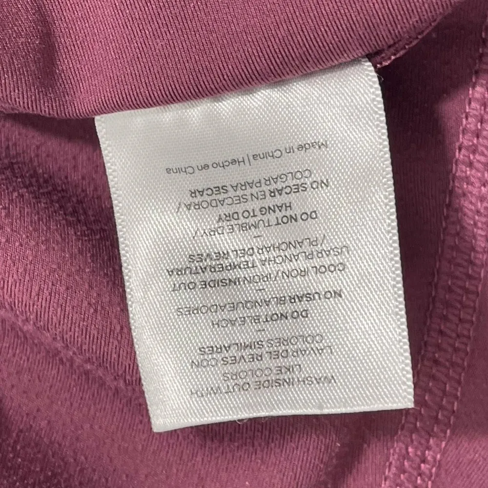 Alphalete‎ Pocket Leggings Size XS Cranberry Wine - Image 6