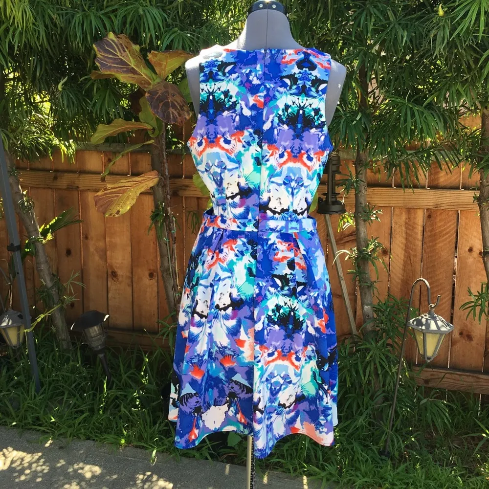 Nicole by Nicole Miller blue floral dress (8) - Image 4