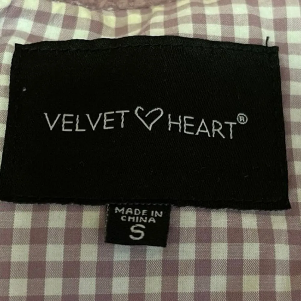 Velvet Heart Women's Corduroy Pink Button Up Collared Long Sleeve Lapel Coat S - Image 3