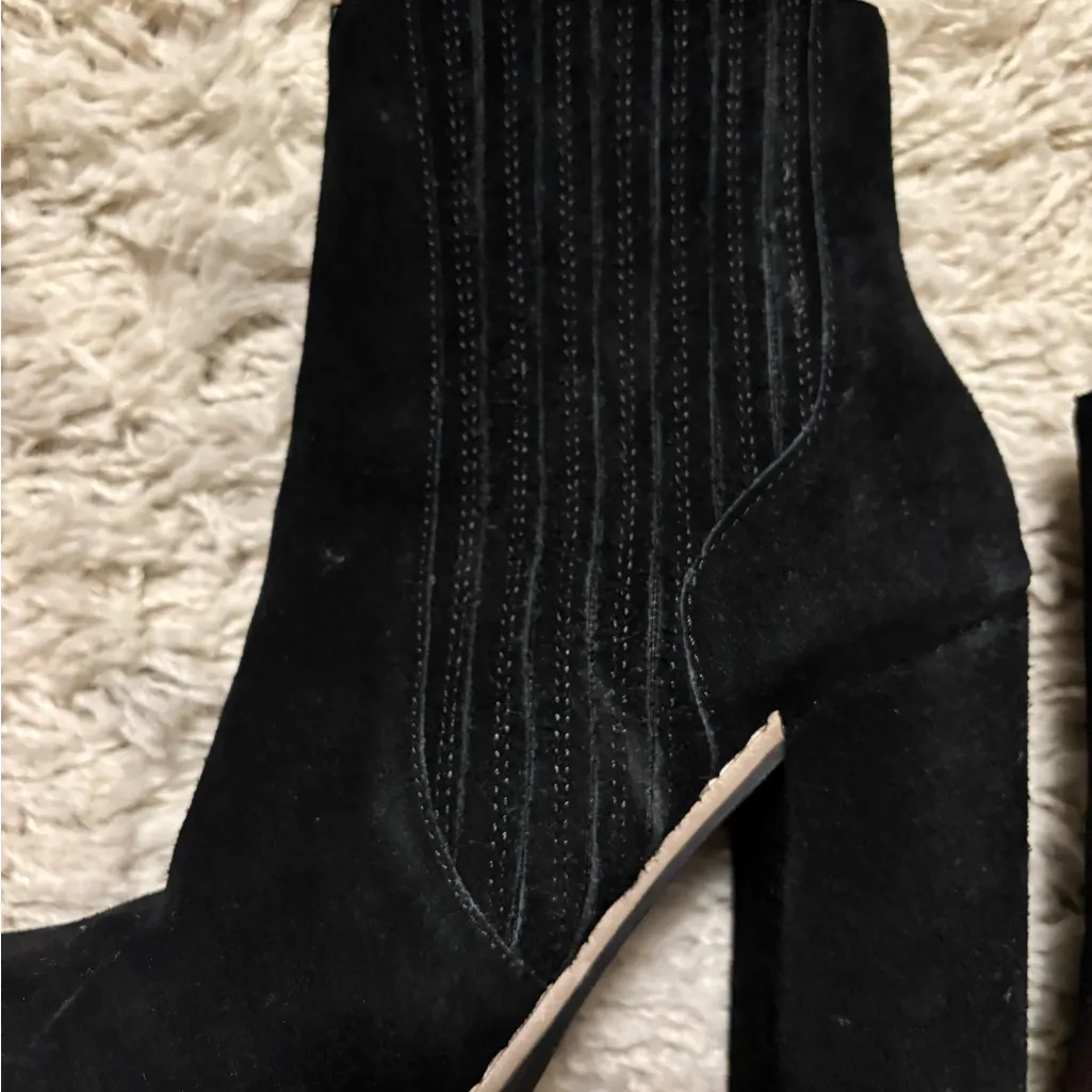 Steve Madden Black Platform Heeled Boots Size 7.5 - Image 4