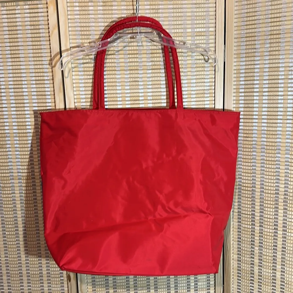 Le Club Oversized Tote Bag or Travel Carry On Bright Colorblock Primary Colors Red - Image 7