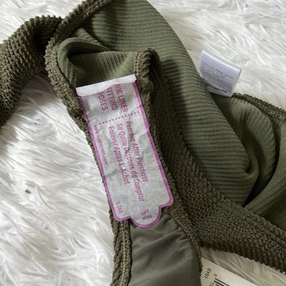 Good American Crinkle Good Basic Cheeky bikini bottom stormy001 5/6(2XL/3XL) - Image 11