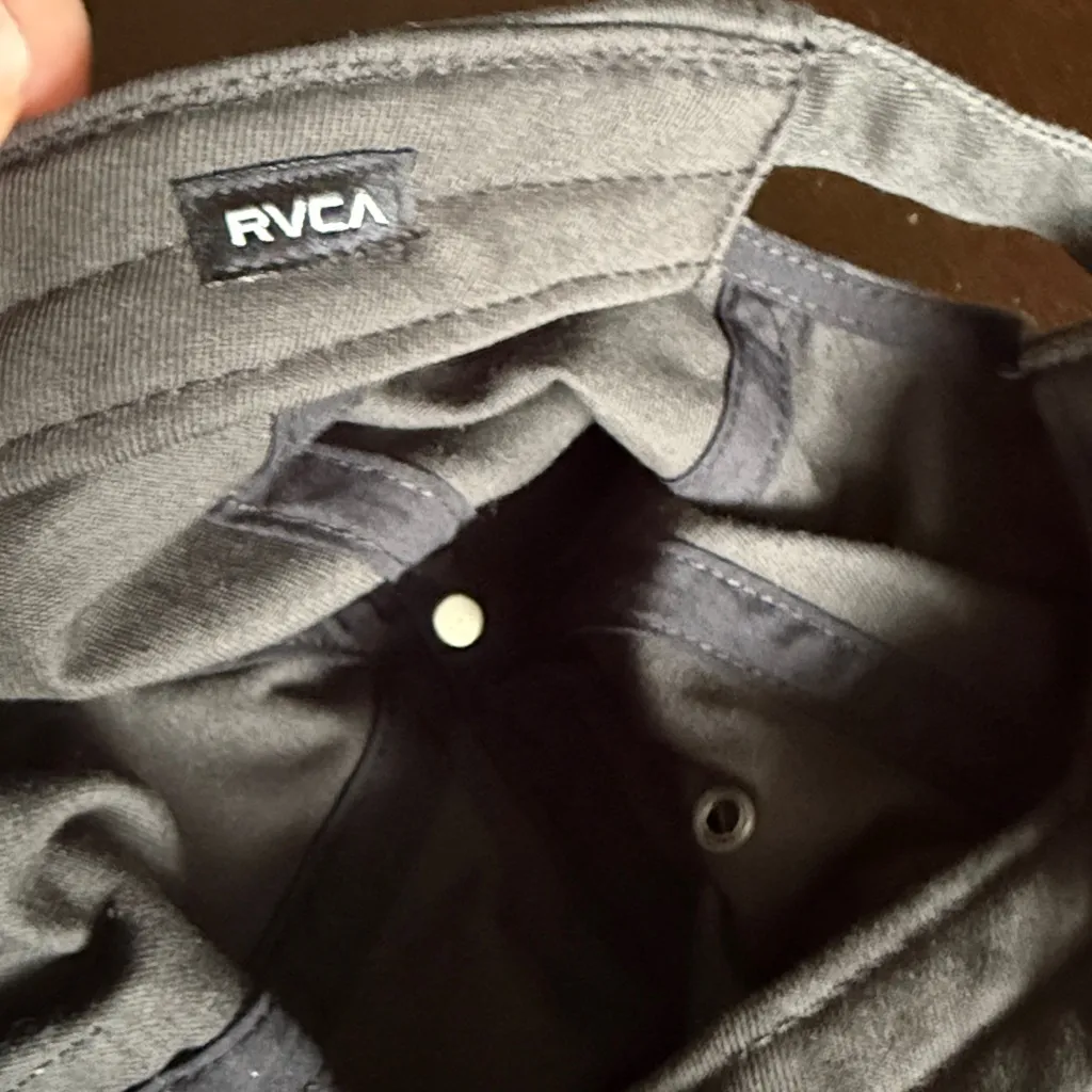 RVCA Camille Dad Hat Black Cap with Colorful Logo - Image 5