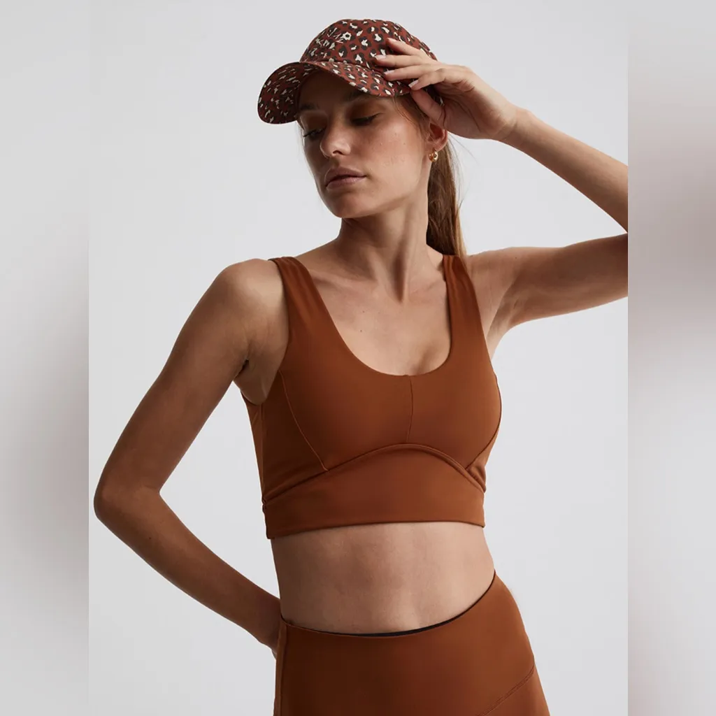 Varley Let’s Go Tortoise Brown Leggings Sports Bra Set M/L - Image 3