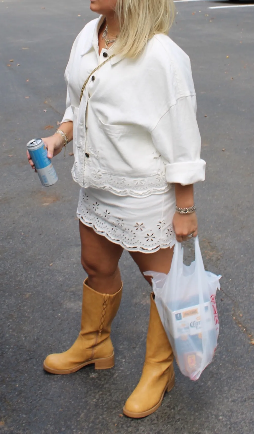 Chelsea & violet White denim matching set  - Image 3