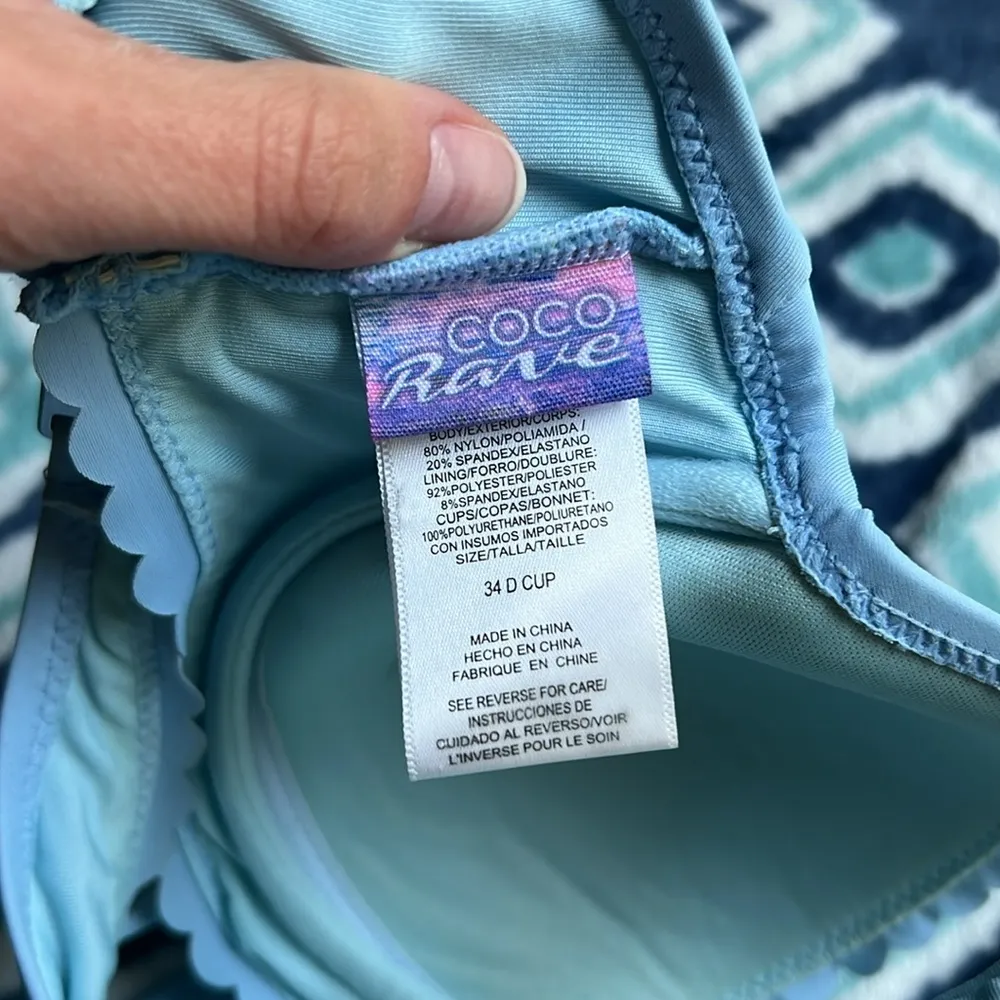 Coco Rave Bikini Set with Ruffle Halter Bikini Top and Bottoms - Image 3