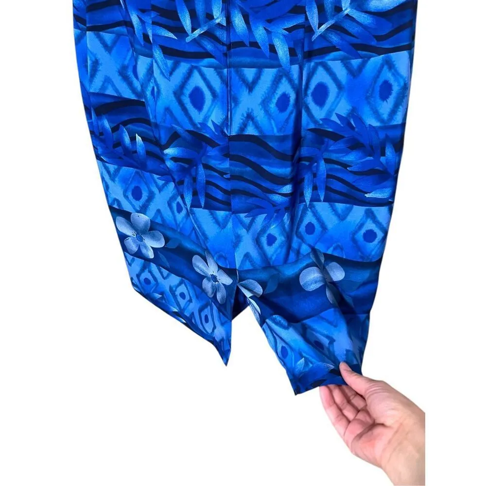 Vintage Jessica Howard Blue Sleeveless Scoop Neck Knee Length Dress 10‎ - Image 6