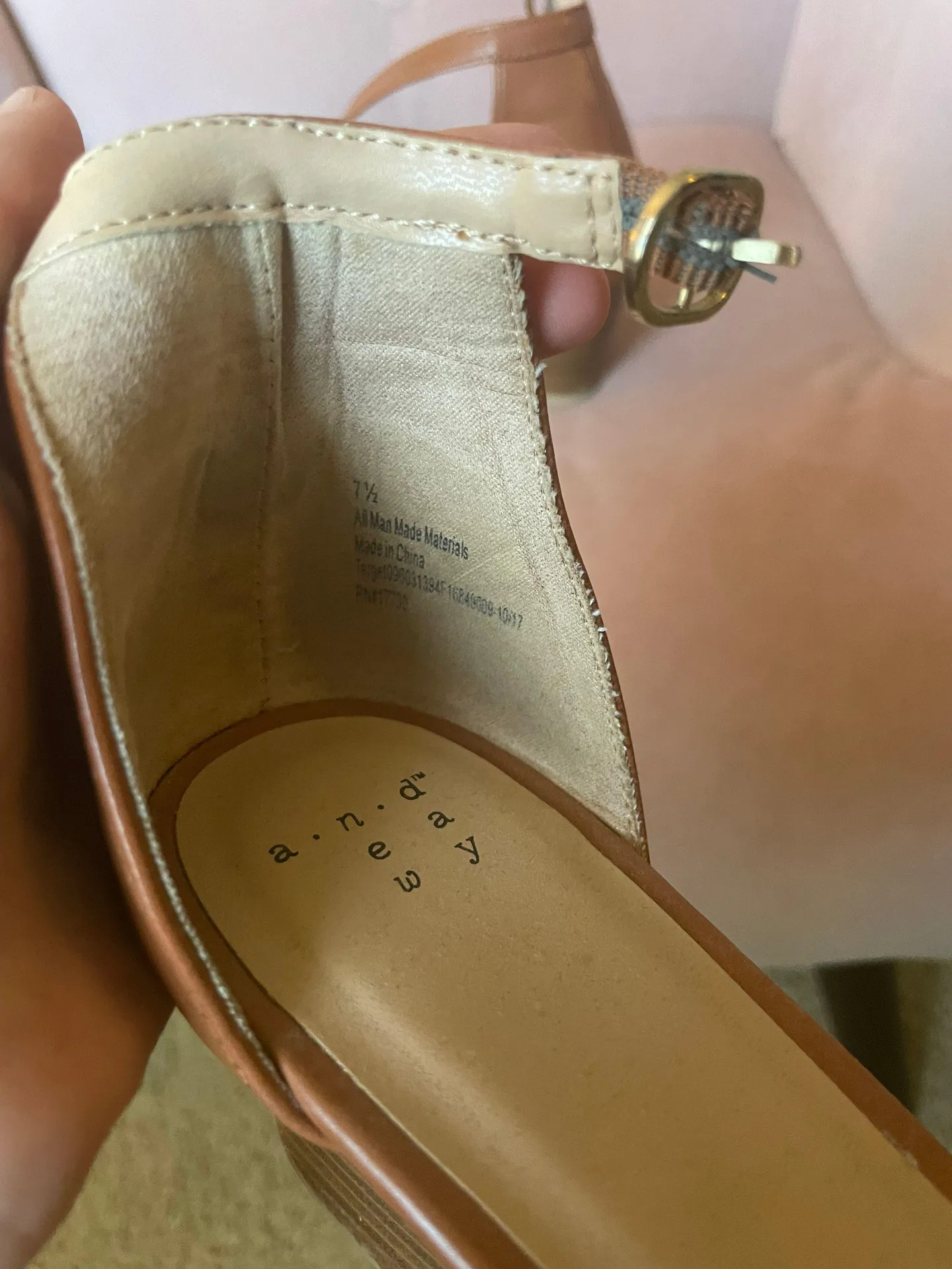 Brown Wedges Size 7.5 - Image 2