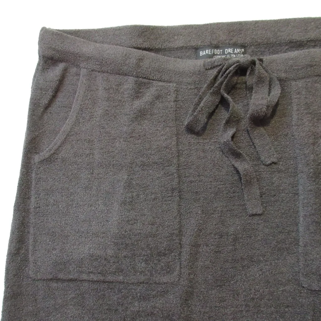 NWT Barefoot Dreams Cozychic Ultra Lite Maxi in Carbon Gray Side Slit Skirt L - Image 4