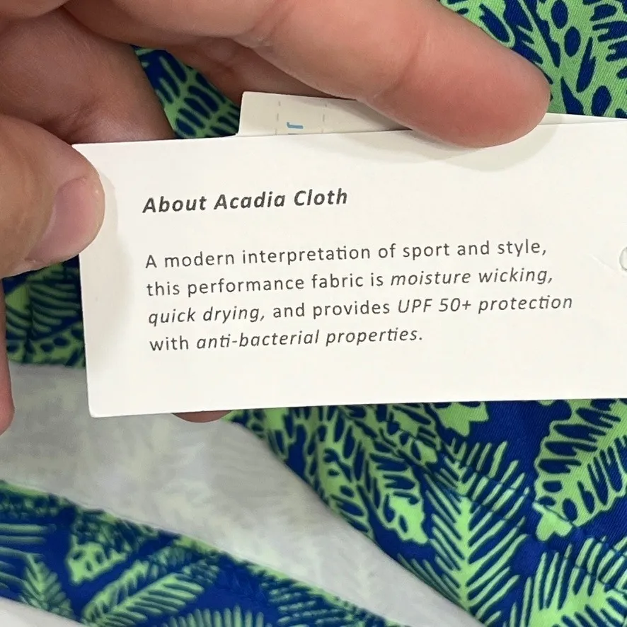 J Mclaughlin Kelsey Jacket XS NWT $158 Full Zip Catalina Stretch Blue Green Leaf - Image 5