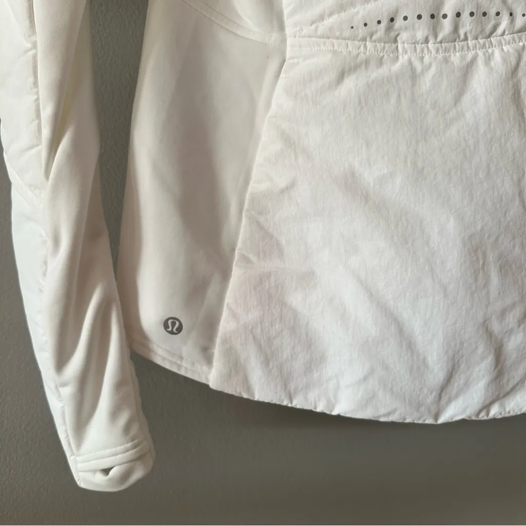 Lululemon Another Mile Puffer Hooded Jacket White Size 4 NWT - Image 13