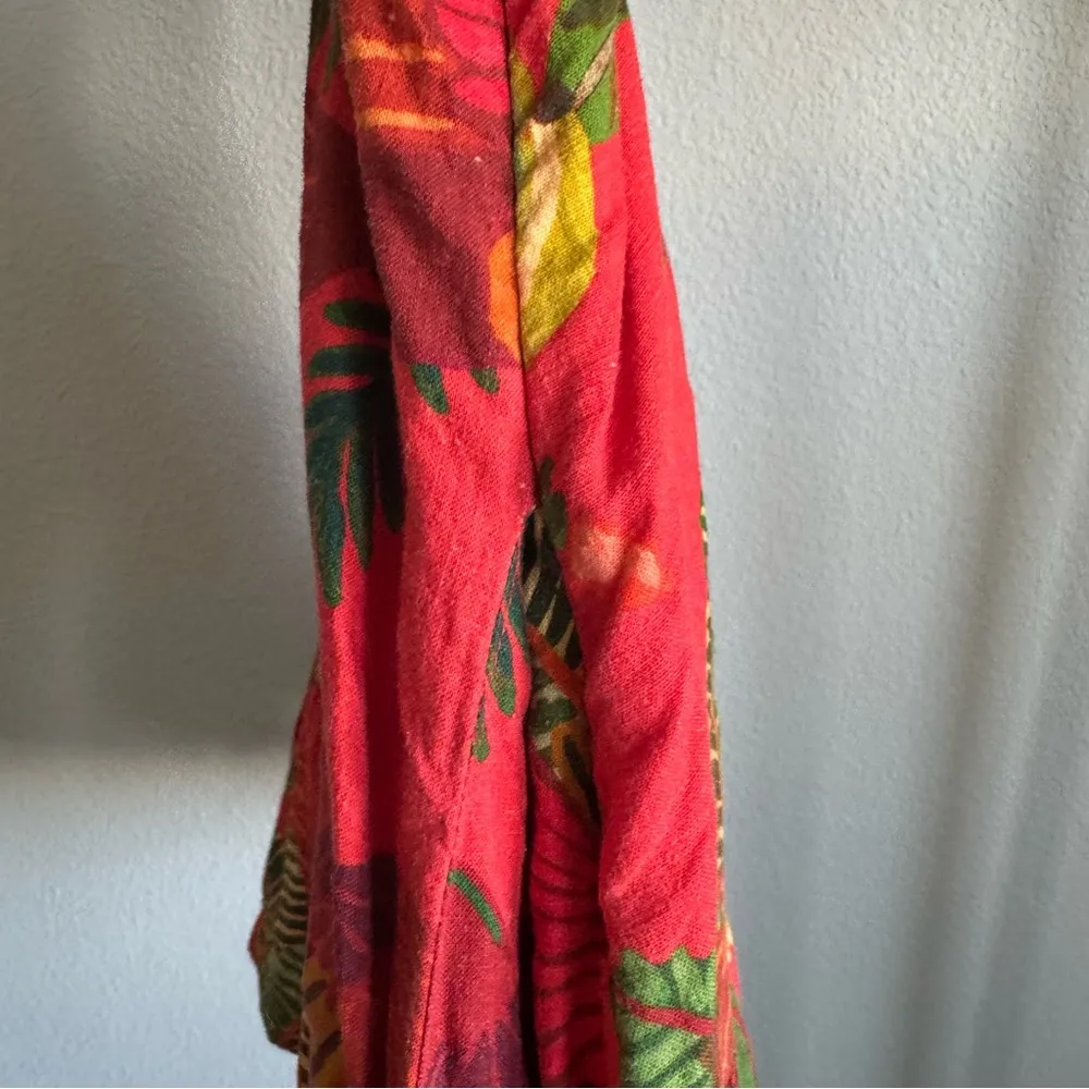 FARM Rio Red Forest Birds Mini Dress Size S - Image 10