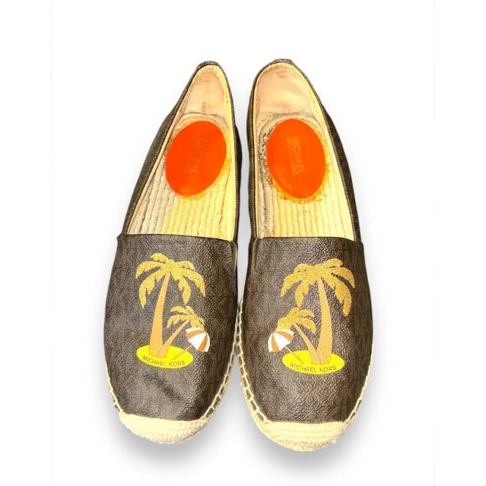 Michael Kors sz 8 Womens Kendrick Espadrille Island Slip On Loafers Beach Resort - Image 3
