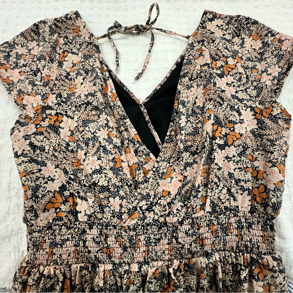 American Eagle NWOT Floral Boho Mini Dress - Image 11