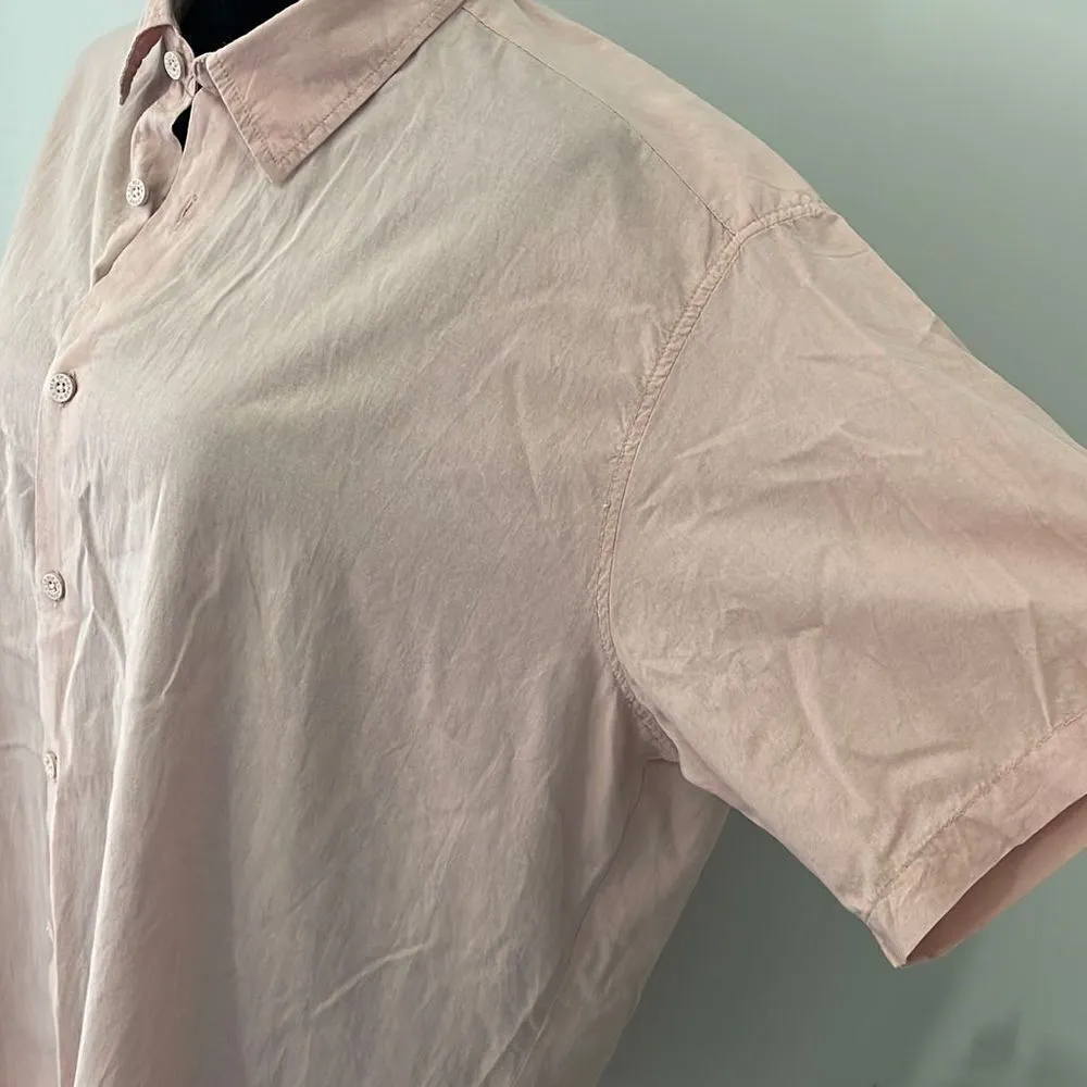 Women’s Le Ble’ en‎ Herbe Button down shirt. Light pink. Size XL Cotton. Pink - Image 3