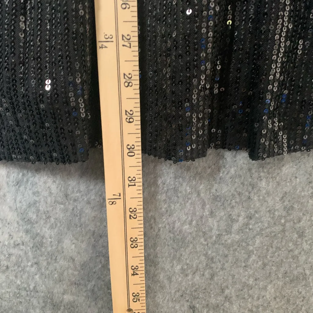 Mustard Seed Women Size Small Black Sequins short sleeve mini dress under shorts - Image 9