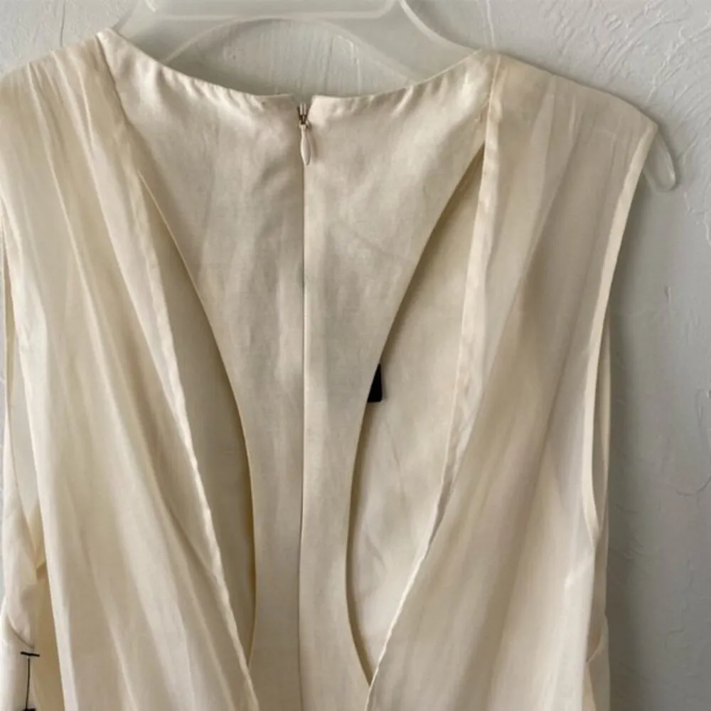 Phillip Lim ivory cream sleeveless cocktail dress with sheer cutout on back NWT - Image 8