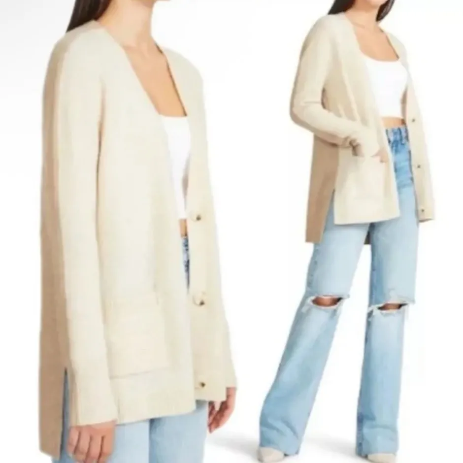 BB Dakota Steve Madden Study Date Color Block Oversized Cardigan - Image 5