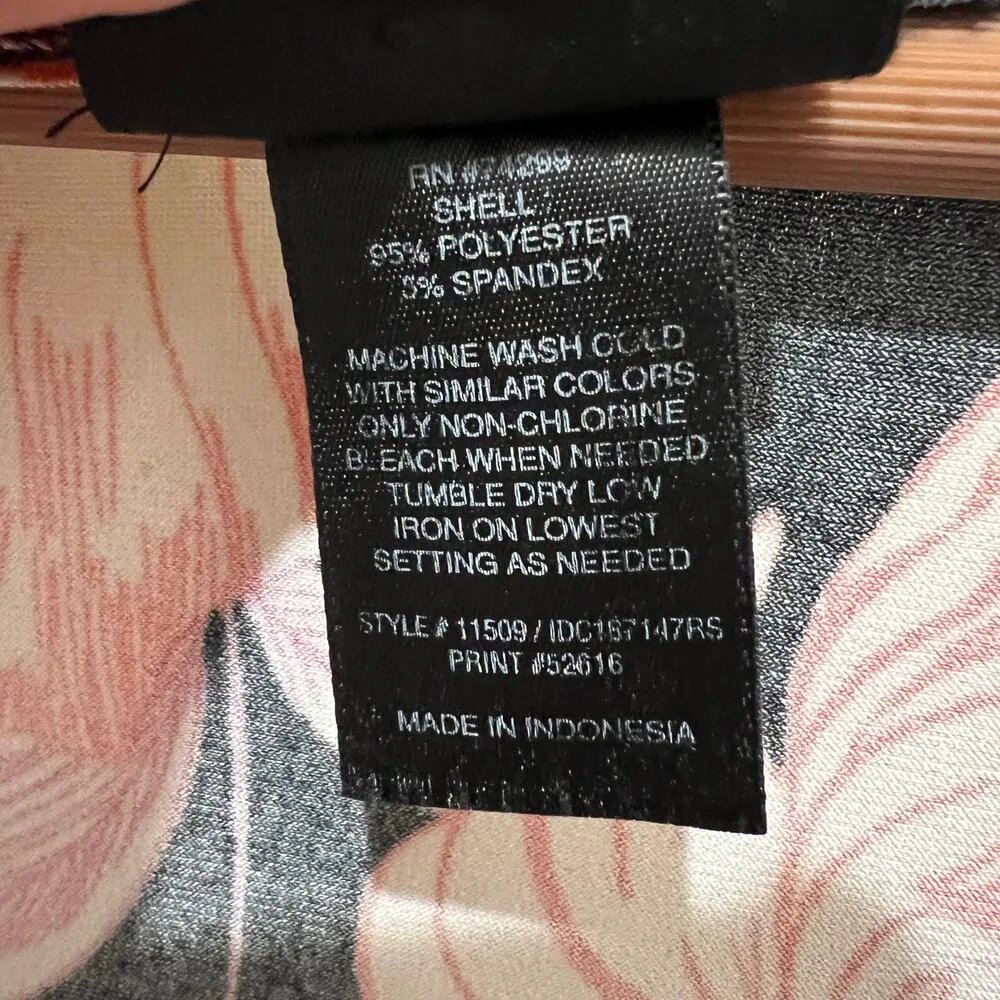 ENFOCUS STUDIO V Neck Maxi Dress Sz 10 Floral Sleeveless Stretch Elastic Waist - Image 7