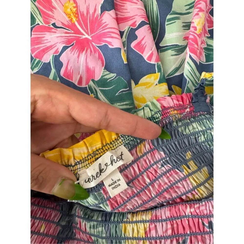 Floral romper size large Green - Image 5