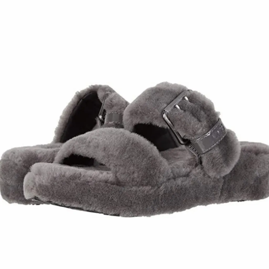 UGG Fuzz Yeah Charcoal Slip-ons - Image 2