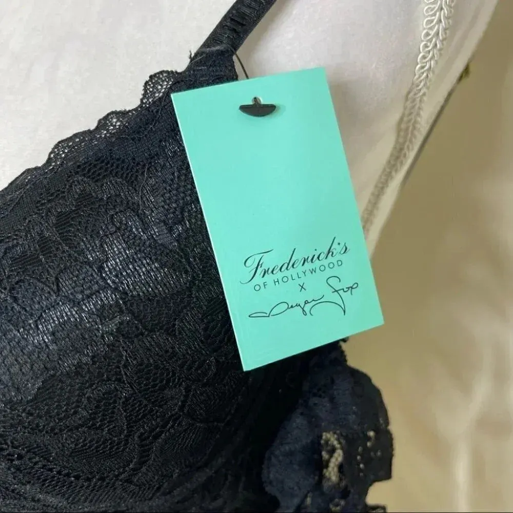 FREDERICK'S OF HOLLYWOOD DION OFF-THE-SHOULDER BRA Size 32 D NWT - Image 5