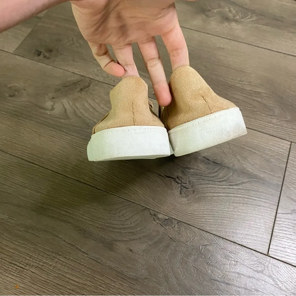 Steve Madden Tan Faux Suede Slip On Sneakers 8 - Image 3