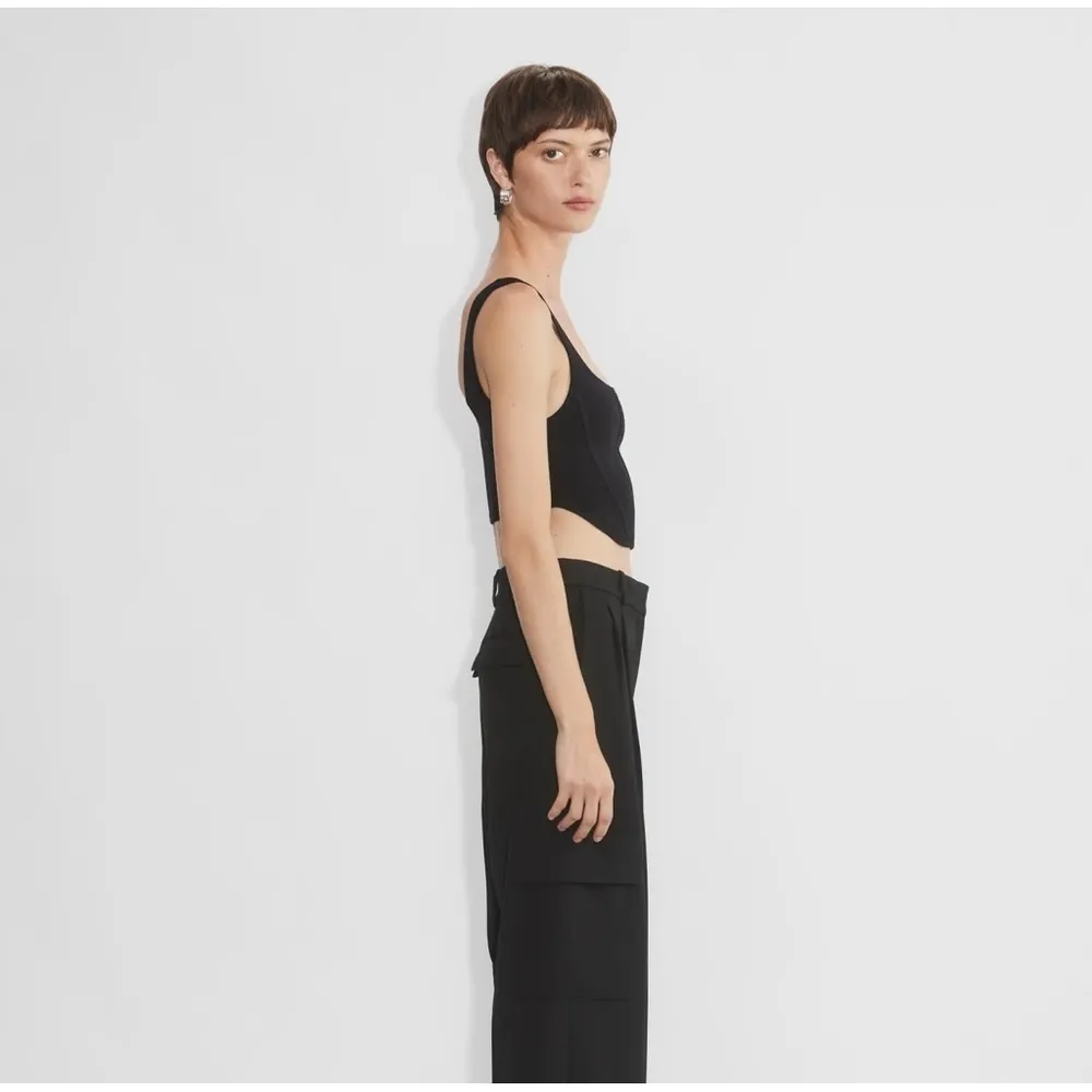 ARITZIA Sculpt Knit Bustier Tank In Black - Image 2