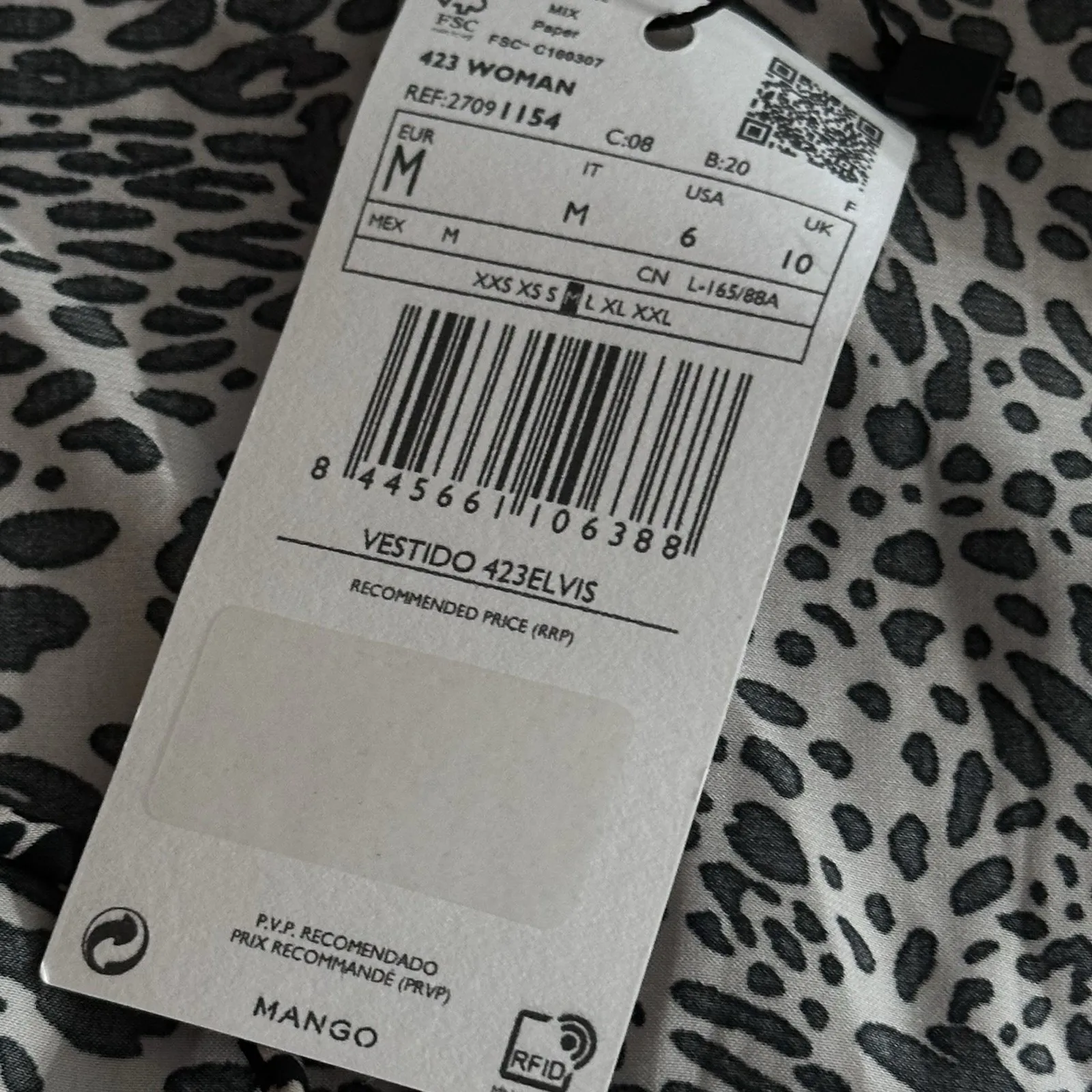 Mango Women's Size 6 Animal Print Long Sleeve Maxi Dress Cheetah Leopard Print - Image 10