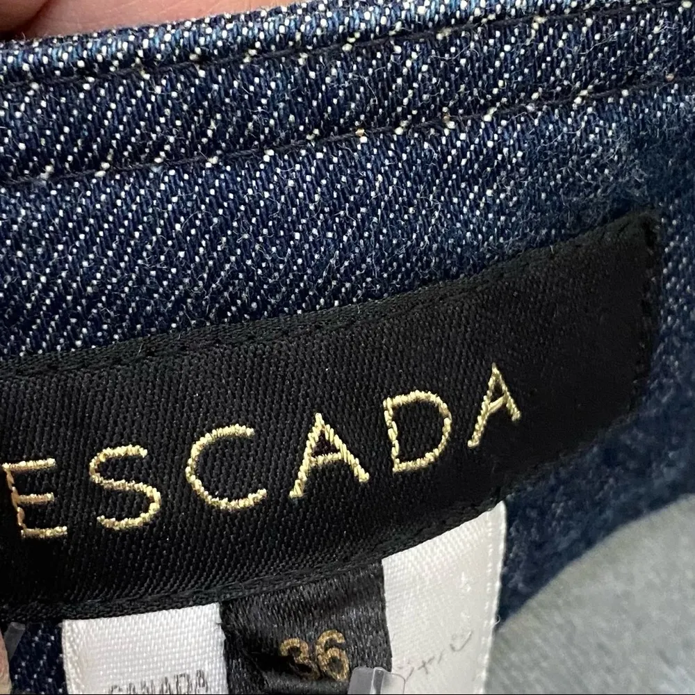 ESCADA Crystal Embellished Boot Cut Jeans 36 Size 6 - Image 10