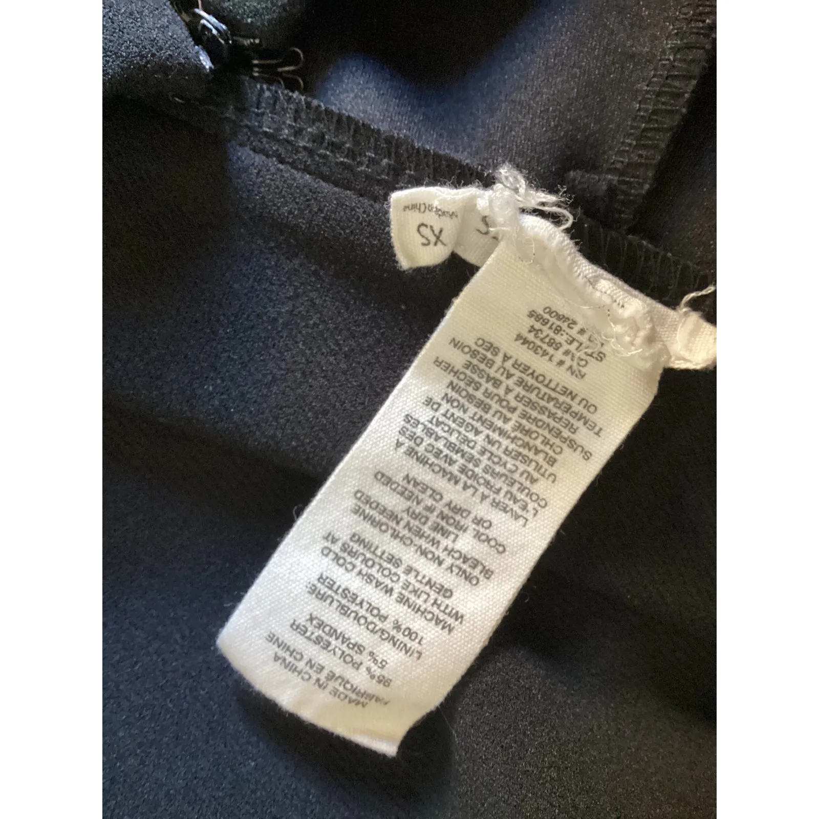 Avec Les Filles Black Flare Leg Split Hem Pants Womens XS - Image 6