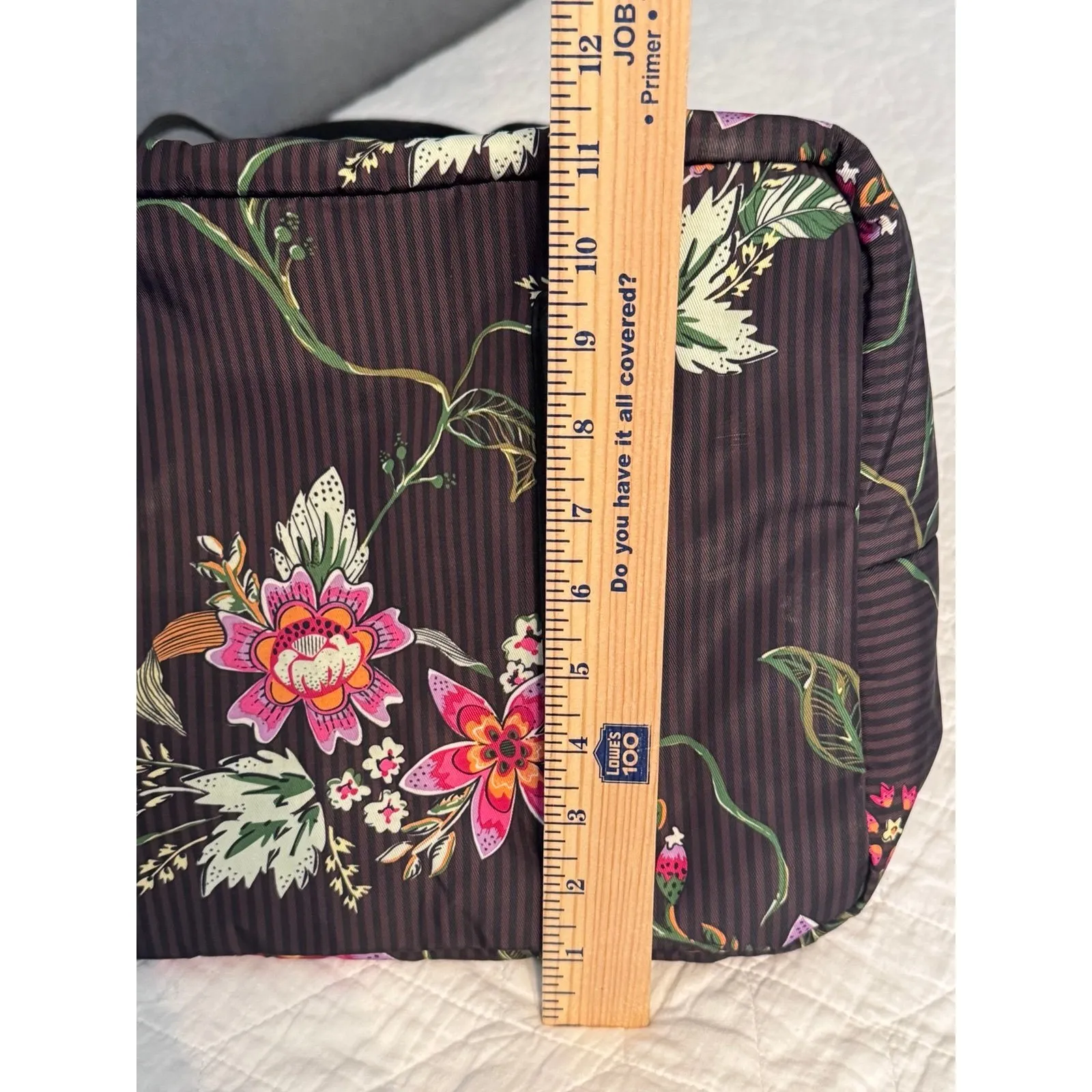 Vera Bradley Airy Floral Midtown Travel‎ Bag has a luggage tag accessory - Image 2