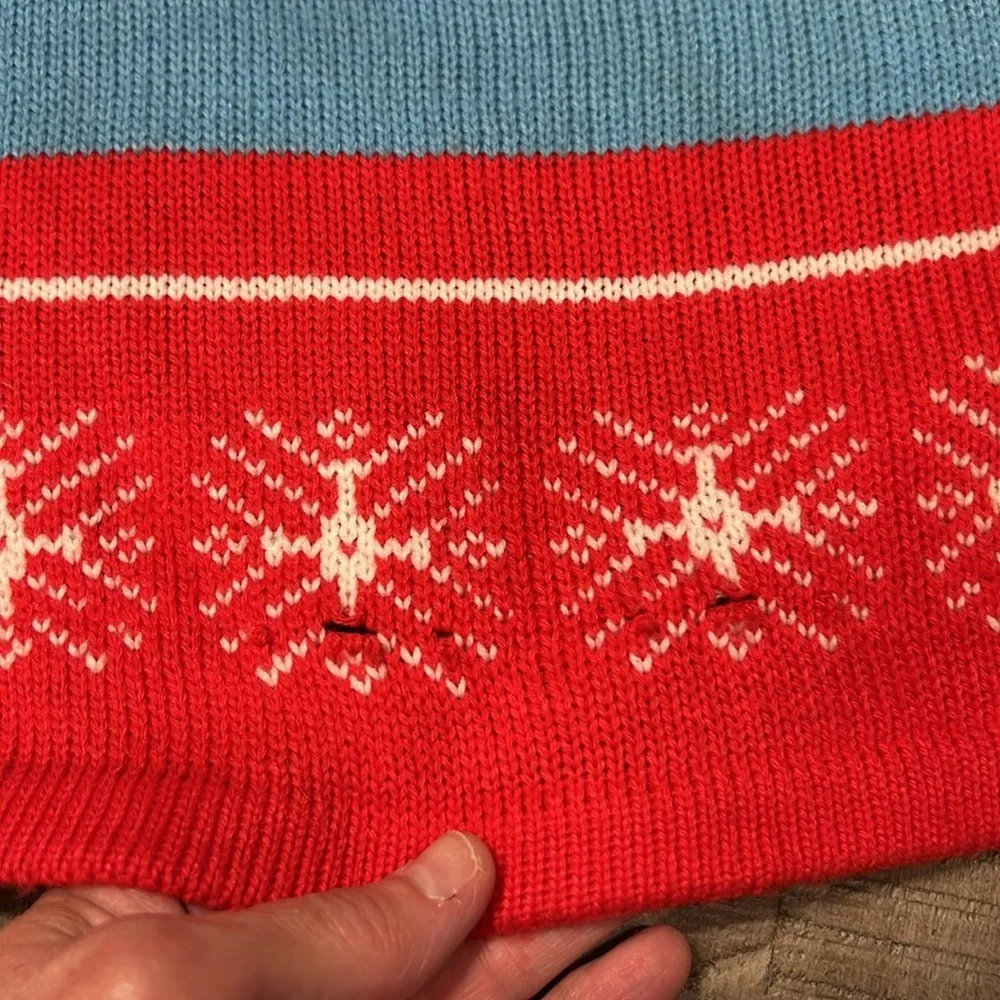 Holiday Time Cute Ugly Christmas Snowman  Pullover Sweater XXL - Image 4