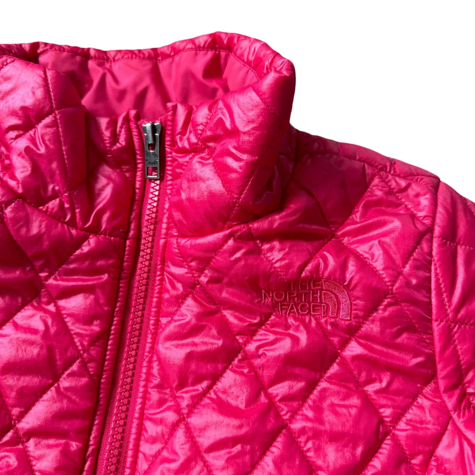 The North Face Pink Quilted Jacket - Image 4